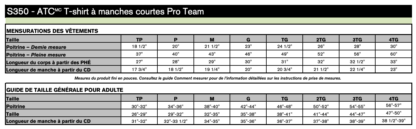 T-shirt à manches courtes pro team ATC