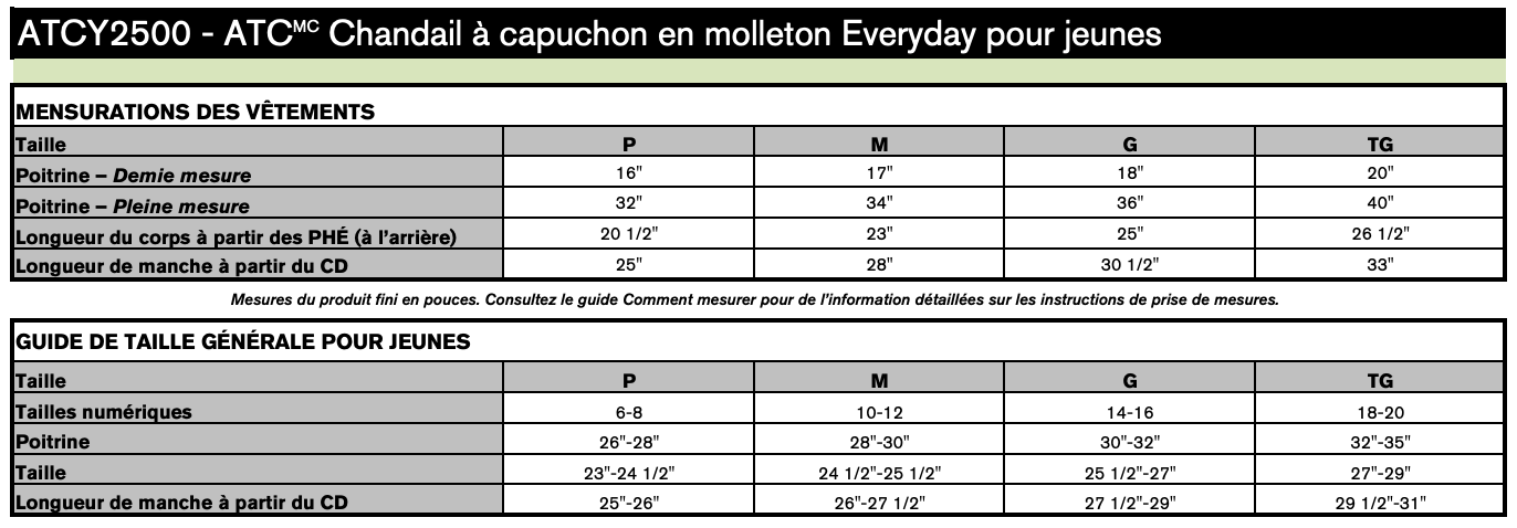 Chandail à capuchon pour enfant