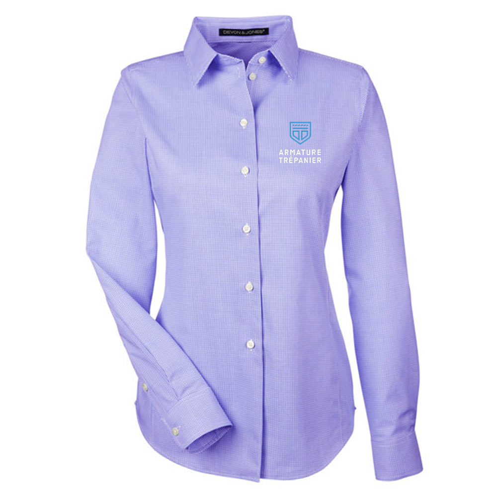 Chemise d'équitation femme Devon Aire bleue manches longues Chemise d'équitation femme Devon Aire bleue manches longues