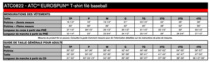 T-shirt filé baseball Eurospun ATC